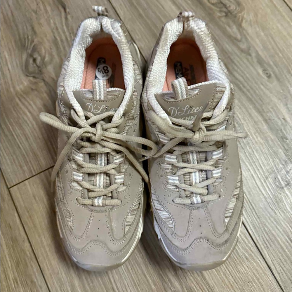 Skechers Women's Beige Sneakers - Picture 3 of 12